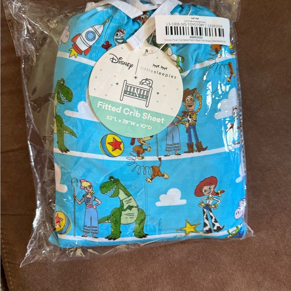 Little Sleepies Blue Disney Fitted Crib Sheet